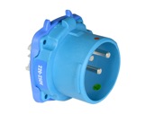MARECHAL • DS3 Connecteur (Mâle) - IP54 - Poly bleu 1P+N+T 50A 250V-