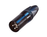 NEUTRIK • Boite 100 fiches XLR3 mâle noire démontées, série XX-