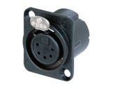 NEUTRIK • Embase XLR5 femelle noire, série DLX-