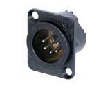 NEUTRIK • Embase XLR5 mâle noire, série DLX-