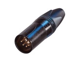 NEUTRIK • Fiche XLR5 mâle noire contacts or, série XX-