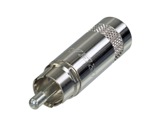 REAN • Fiche mâle RCA métal pour câble Ø 7,2mm-neutrik