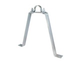 Adaptateur mural zingué déport 300 mm pour tube Ø 50 mm-