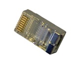 Fiche • RJ45 blindée 8 contacts pour câble rond ou plat-