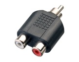 Adaptateur • RCA mâle - 2 x RCA femelle-