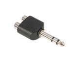 Adaptateur • 2 x RCA femelle - Jack mâle stéréo-