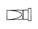 WELLER • WS81 Panne tournevis 4,6mm courte LTD-