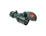 PCE • Prolongateur femelle noire 225-6X/P17 415V 32A 3P+N+T-
