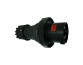 PCE • Fiche mâle noire CEE17 415V 125A 3P+N+T-