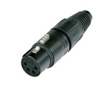 NEUTRIK • Fiche XLR4 femelle noire, série X-