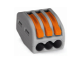 WAGO • Paquet de 50 bornes de connexion sans outils 3 X 0,08 à 4mm2 souple-