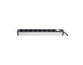 Rampe • Multiprises 16A x 8 + inter à voyant rack 19"-