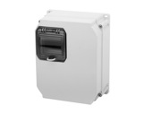 PCE • Boitier thermoplastique + fenetre 4mod 255x204x114-