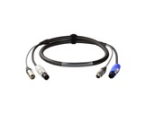 CABLE HYBRIDE • 3G2,5 + 2X0.22 Powercon & XLR3 3m-