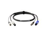 CABLE HYBRIDE • 3G2,5 + 2X0.22 Powercon & XLR5 3m-