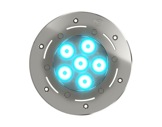 DTS • Projecteur immergeable AKHELIOS 6 FC encastré 6 LEDs Full RGBW 22 ° IP68-