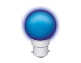 Lampe LED sphérique guirlande bleu 1W 230V B22d IP20-