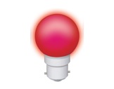 Lampe LED sphérique guirlande rouge 1W 230V B22d IP20-