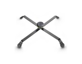 Pied de sol noir • Pliable 385 x 355 mm Ht 40 mm, en acier-