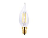 Lampe LED Vintage flamme claire coup de vent 4W 230V E14 2200K 200lm IRC90-lampes-led