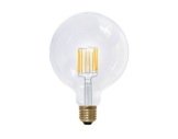 Lampe LED Vintage globe claire 6W 230V E27 2600K 470lm IRC90 gradable • SEGULA-