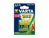VARTA • Piles rechargeables HR 03 Accu R2U AAA 800 mAh blister x 4-piles