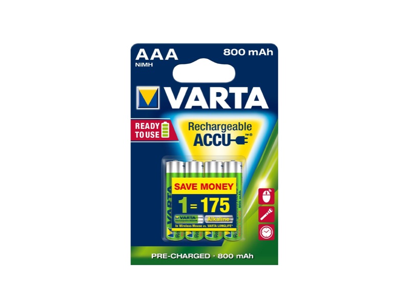 Pile rechargeable Duracell HR03 AAA- DC2400 - 1000 mAh