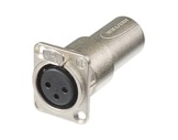 NEUTRIK • Traversée de panneau série D embase XLR femelle->fiche XLR male-