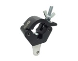 Collier aluminium noir pour tube Ø 48-51 mm + demi manchon conique CMU 100 kg - -
