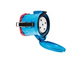 MARECHAL • DS9 Socle (Femelle) avec couvercle IP66 - Poly bleu 3P+N+T 150A 440V-