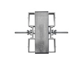 PROTRUSS • Double agrafe pour 4 pieds aluminium série Roadstage-