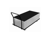 PROTRUSS • Chariot de transport pour plateaux 208 x 102cm série Roadstage-