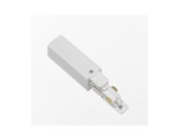Global Trac alimentation insérable droite blanche pour rail 3 allumages + DATA-