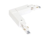 Global Trac Pro coupleur en L intérieur blanc pour rail 3 allumages + DATA-
