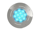 DTS • Projecteur immergeable AKHELIOS 12 FC encastré 12 LEDs Full RGBW 27 ° IP68-
