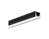 Profilé PDS4 alu anodisé noir 3 m (sans diffuseur) - KLUS-