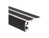 Profilé NEZ DE MARCHE PRO alu anodisé noir 3 m (Eclairage direct et/ou indirect) - KLUS-