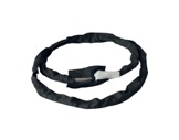 Sangle tubulaire noire ame acier Long 50 cm CMU 2T-