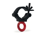 CELL • Collier alu noir + anneau M12 Ø 60/63,5mm CMU 300kg largeur 50mm-