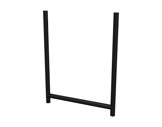 QUICKTRUSS • Raccord H 4 directions aluminium noir 750 x 1000 mm-