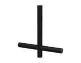 QUICKTRUSS &bull; Raccord X 2 directions aluminium noir 450 x 500 mm-