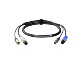 CABLE HYBRIDE • 3G1,5 + 2X0.22 Powercon & XLR3 10m-
