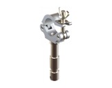 Collier alu M10 x 40mm Ø 48-51 mm + spigot mâle 28 mm CMU 200 kg-