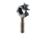 Collier alu noir M10 x 40mm Ø 48-51 mm + spigot mâle 28 mm CMU 200 kg-