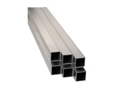 Barre aluminium carrée 2 mètres 50 x 50 mm épaisseur 2 mm-