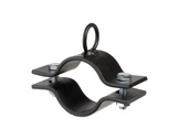 SUPPORT DE TUBE • avec anneau - CMU 50 kg - acier noir-