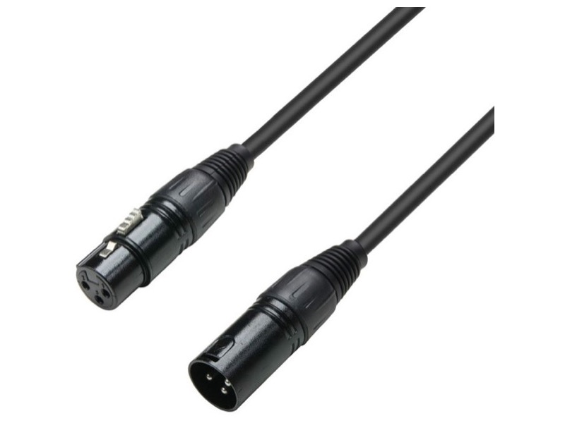 Câble DMX XLR 3 mâle vers XLR Femelle 1,5 m