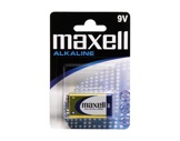 MAXELL • 1 Pile alcaline blister 9V D26,2X17,5 H48,5-