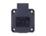 PCE • Embase femelle noir SHUKO 16A 250V 2P+T IP54-