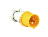 PCE • Fiche mâle jaune CEE17 110V 16A 2P+T IP44-
